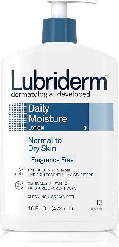 Lubriderm Daily Moisture Lotion All Skin Types Fragrance Free 473 ml