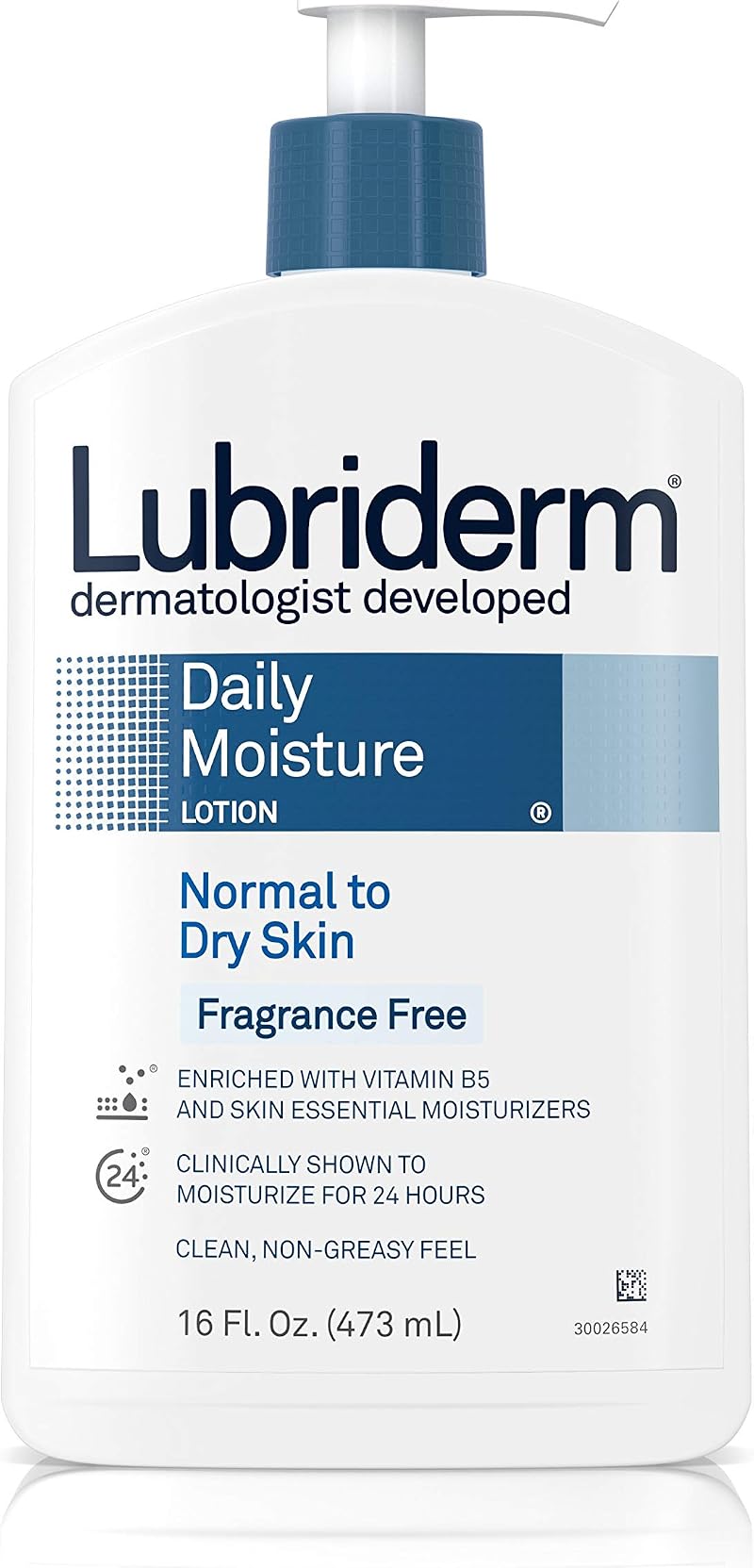 Lubriderm Daily Moisture Lotion All Skin Types Fragrance Free 473 ml