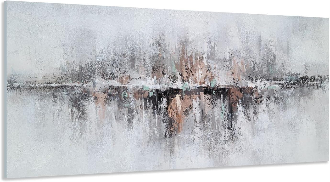 Paintings - RFDEPOT ARTS Large Canvas Wall Art - Abstract Beach Painting for Bedroom Over Bed Decor