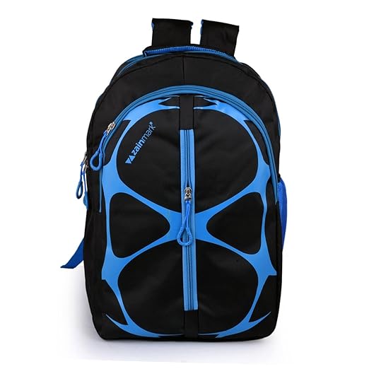 Zainmark Polyester 21 Ltr Black Casual Backpack