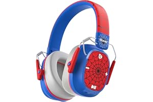 iClever Noise Cancelling Headphones for Kids Adults, Bluetooth Ear Protection with 60H Play Time, Safe Volume 80dBA, Noise Reduction Headphones for Autism Fireworks/Monster Truck, FOCUS