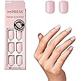 KISS imPRESS No Glue Mani Press On Nails, Color, 'Pick me Pink', Pink, Short Size, Squoval Shape, Includes 30 Nails, Prep Pad, Instructions Sheet, 1 Manicure Stick, 1 Mini File