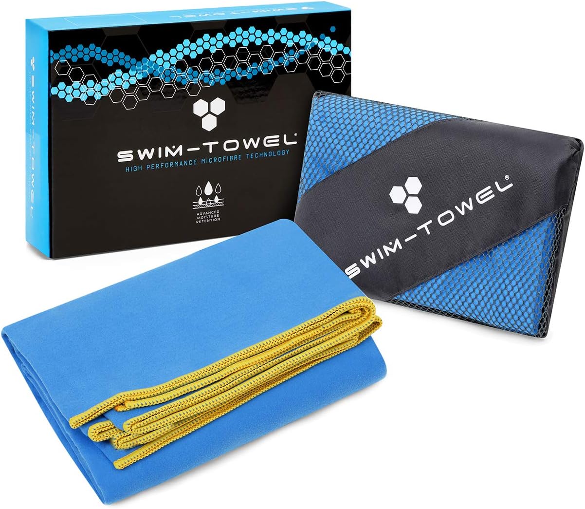 SwimTowel Microfibre Towel, Quick Dry, Super Absorbent, Compact