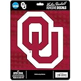 University of Oklahoma Logo Adhesive Vinyl Decal - Fun Sooners Sticker for Car, Window, or Laptop