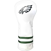Team Golf NFL White Vintage Fairway Golf Club Headcover, Form Fitting Design, Retro Design