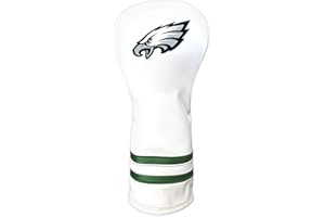 Team Golf NFL White Vintage Fairway Golf Club Headcover, Form Fitting Design, Retro Design