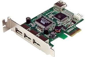 StarTech.com 4 Port PCI Express Low Profile High Speed USB Card (PEXUSB4DP)