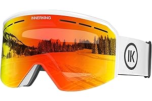 Innerking Ski/Snowboard Goggles SGS Approved for Men Women & Youth - OTG Snow Snowboard Skiing Goggles Anti Fog