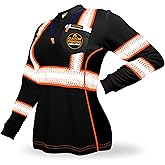 KwikSafety - Charlotte, NC - Vixen Hi Vis Long Sleeve Safety Shirt for Women [Angel Hair Reflective Tape]
