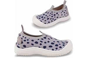 SK SIX Toddler-Water Baby-Shoes Barefoot-Sneakers - Walking Infant Boys Girls Slip on First Safty Wide House Slippers Non-Slip Soft Sole Newborn Shoes