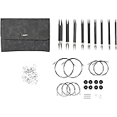 Knit Picks Options Wood Interchangeable Knitting Needle Set with Case and Stitch Markers (Clark)