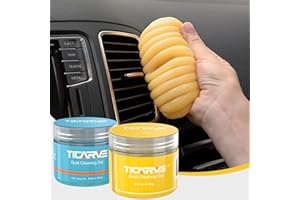 TICARVE 2Pack Cleaning Gel for Car Putty Car Cleaning Auto Gel Detail Tools Car Interior Cleaner Universal Dust Removal Gel Car Vent Cleaner Keyboard Cleaner Blue Yellow