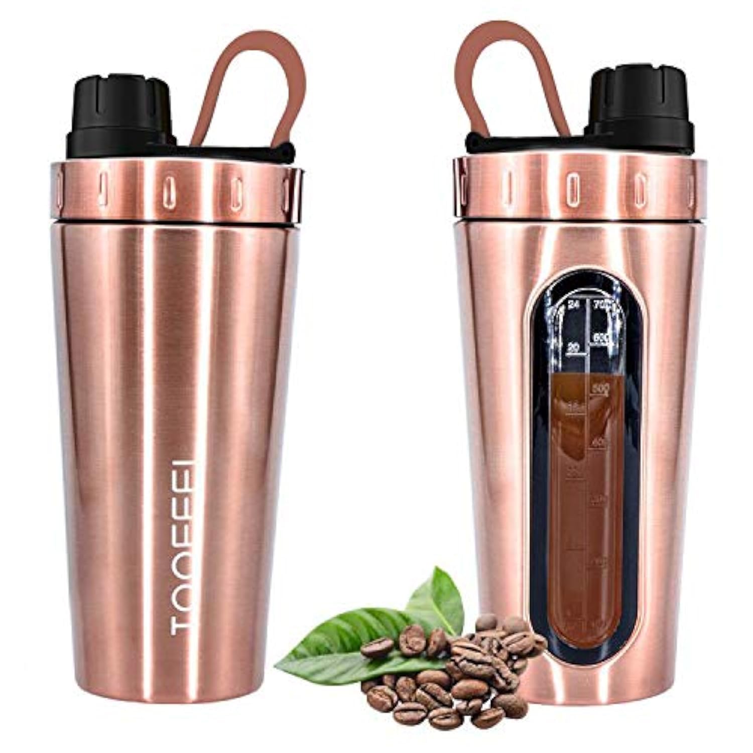 Toofeel Protein Shaker 530 ml Stainless Steel Shaker, Diet Shaker, Stainless Steel Protein Shaker, Body Nutrition Protein Shaker, Water Bottle Protein Shaker, Leak-Proof