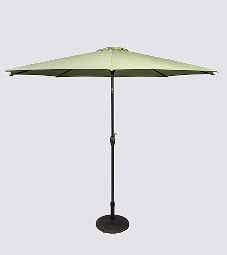 Amazon Com Pebble Lane Living Qd01 Lime Patio Umbrella Bronze Aluminum Frame With Hand Crank Push Tilt Action Vented Top Uv Water Resistant Lime Green 9 Diameter Garden Outdoor