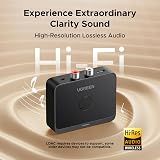 UGREEN Bluetooth 6.0 Receiver LDAC Hi-Res Audio 15H Dual Pairing 3.5mm RCA view 3