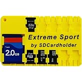 Extreme Sport - It Floats !!! Micro SD Card Case, Holder, Organizer Credit Card Size Storage Device