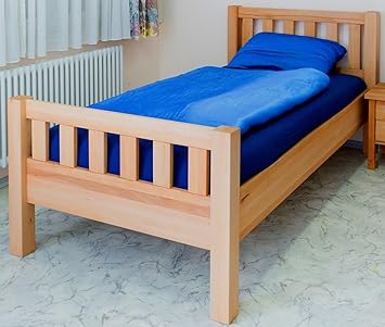 Seniorenbett bv-vertrieb Komfortbett 100x200 Kernbuche geölt Kernbuche - (3320)