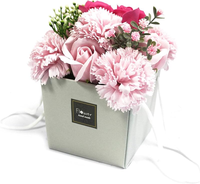 Ancient Wisdom Soap Flower Bouquet Pink Rose & Carnation