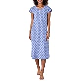 Tommy Bahama - Women's Long Nightgown, Short Sleeve Stretch Jersey Maxi Dress for Sleep or Lounge