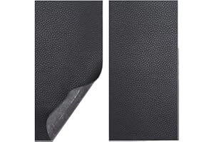 Vowcarol Leather Repair Kits for Couches and Cars, Leather Repair Patches Super-Thin Vinyl Repair kit 2 PCS Black