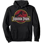 Jurassic Park Classic Fossil Build Up Logo Hoodie Pullover Hoodie