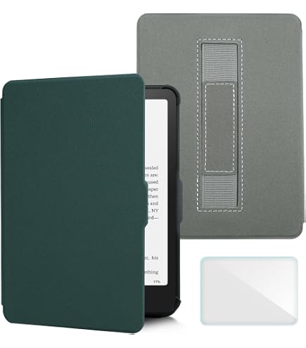 Housse Kobo Clara BW / Colour / 2E – Cuir PU, Fermeture Magnétique, Auto Wake/sleep, Vert Agave