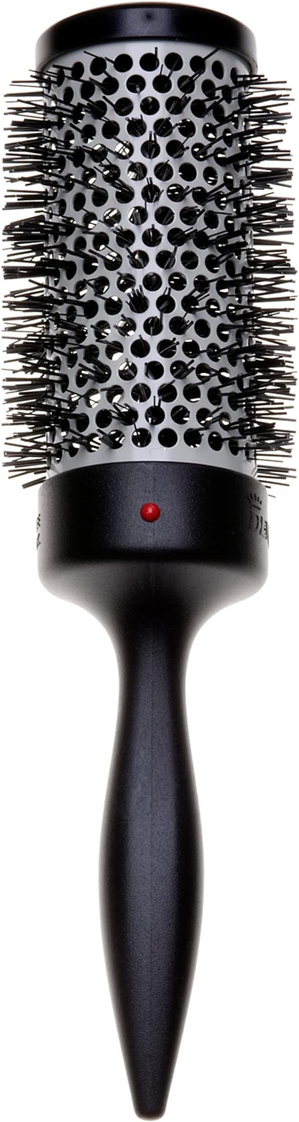 Denman D76 Thermoceramic Radial Large Hairbrush Black Silver Vented Barrel