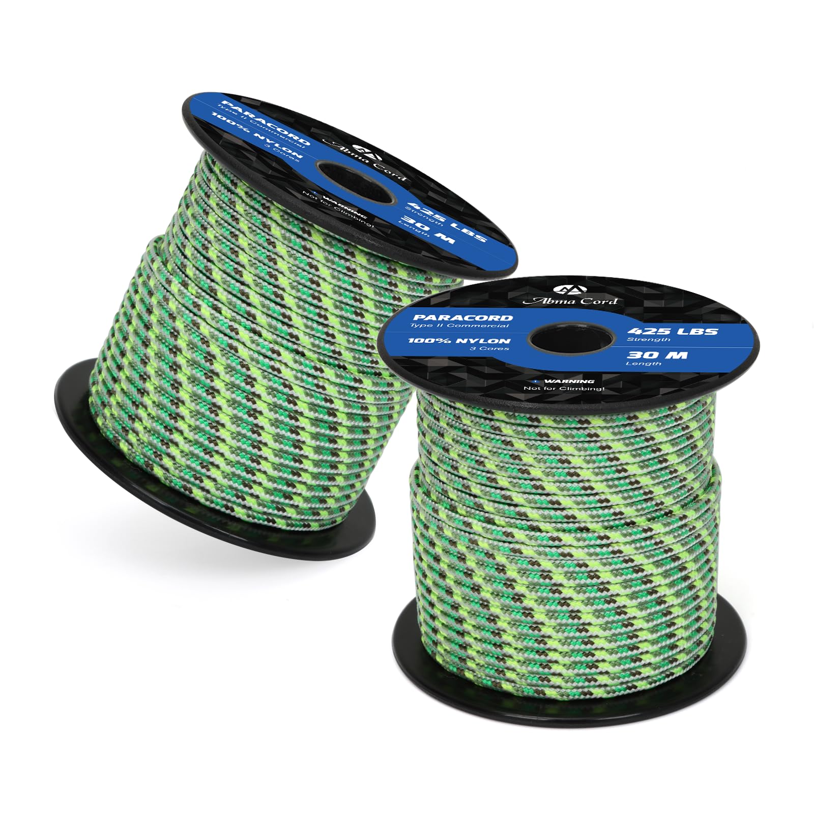 Abma Cord Paracord 425 lbs 3mm 100% Nylon 30M - Chameleon