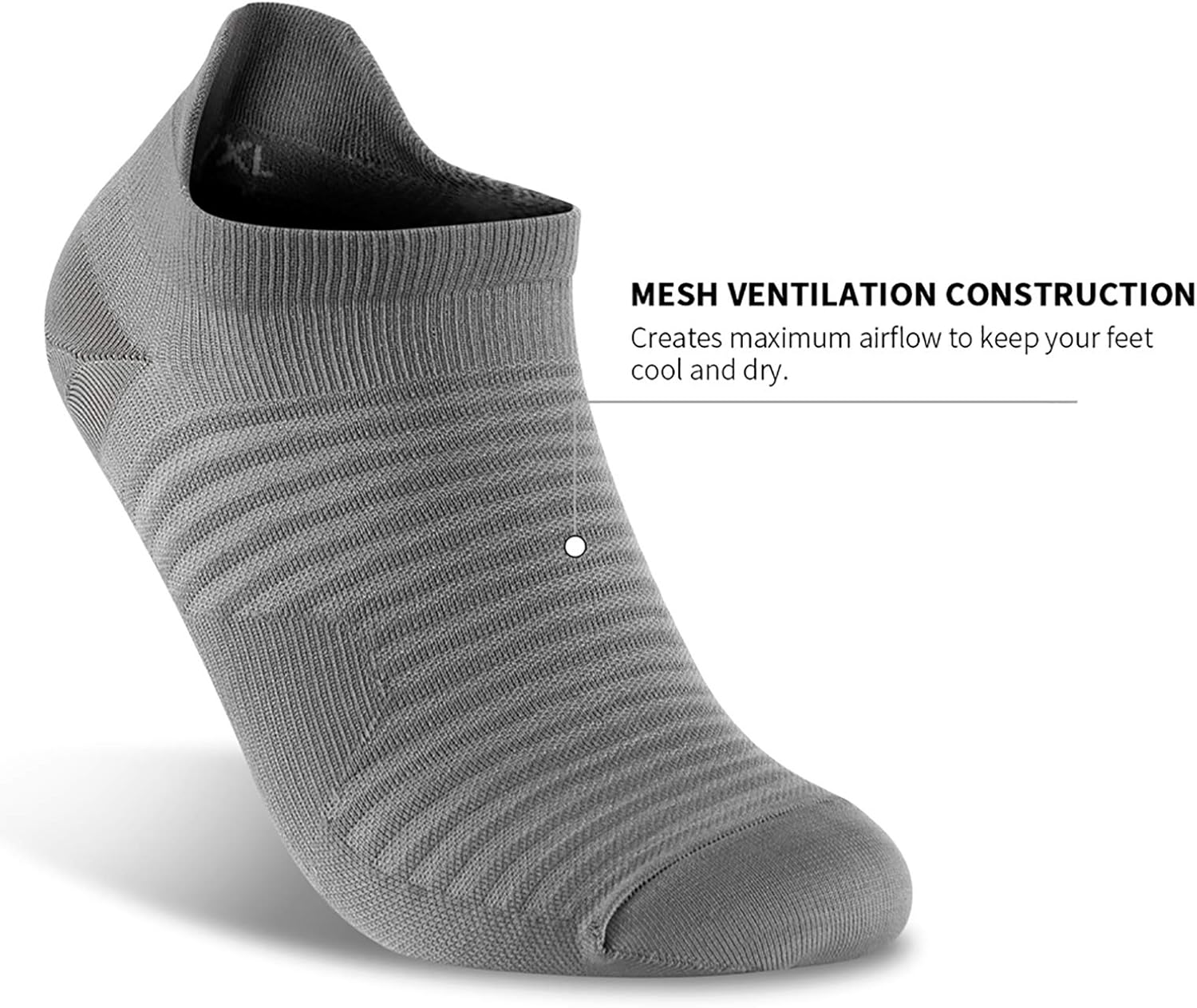 Compression Running Ankle Socks Low Cut(6 Pairs) for Men & Women: Clothing