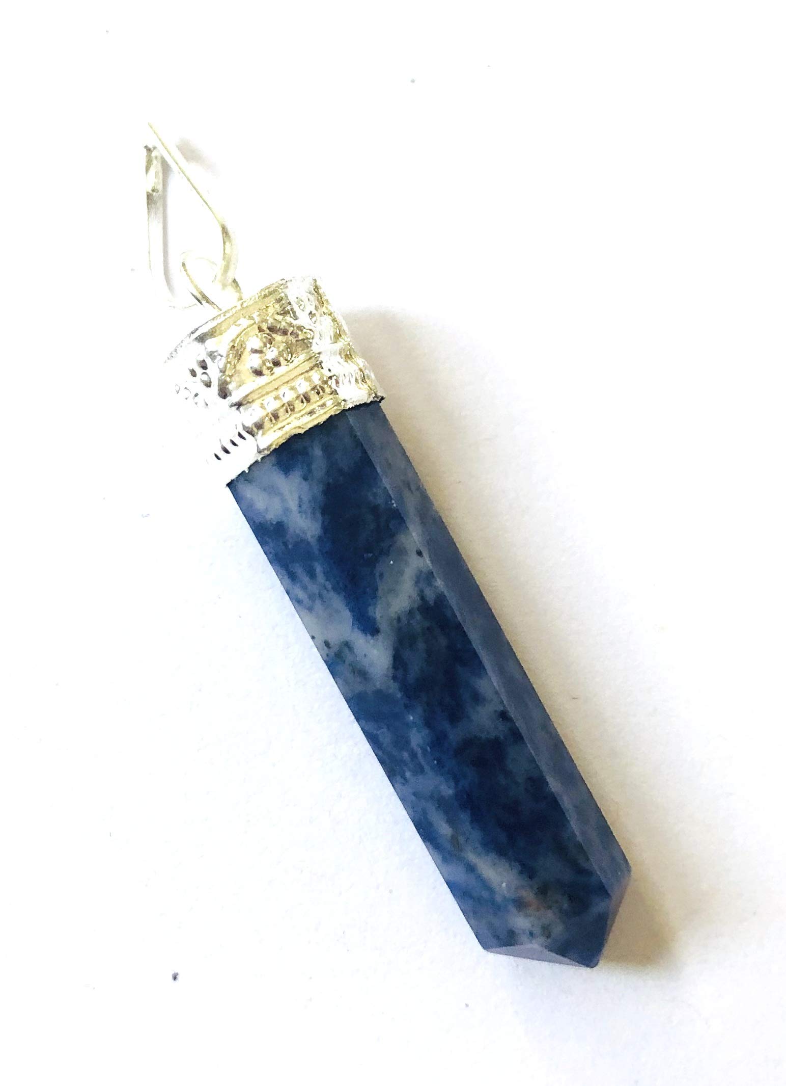 crystalmiracle Sodalite Gemstone Pendant Fashion Gift Crystal Healing Energy Wellness Handcrafted Accessory