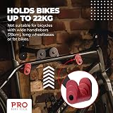 PRO BIKE TOOL Bike Wall Mount Horizontal Indoor Bike Rack view 5
