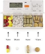 TabTime Pill Dispenser with 4 Alarms Extra Large Compartments view 3