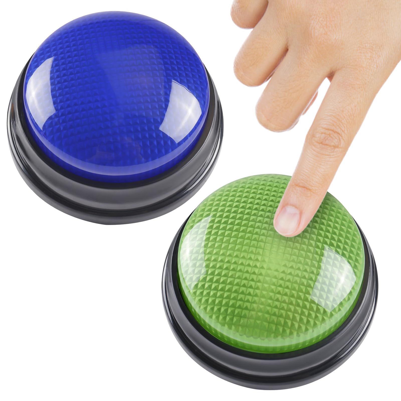 Photo 1 of IBLESSU 2-Pack Buzzers for Trivia Games, Game Buzzers with Lights and Sound, Family Feud Buzzers, Answer Buzzers for Classroom and Trivia Nights