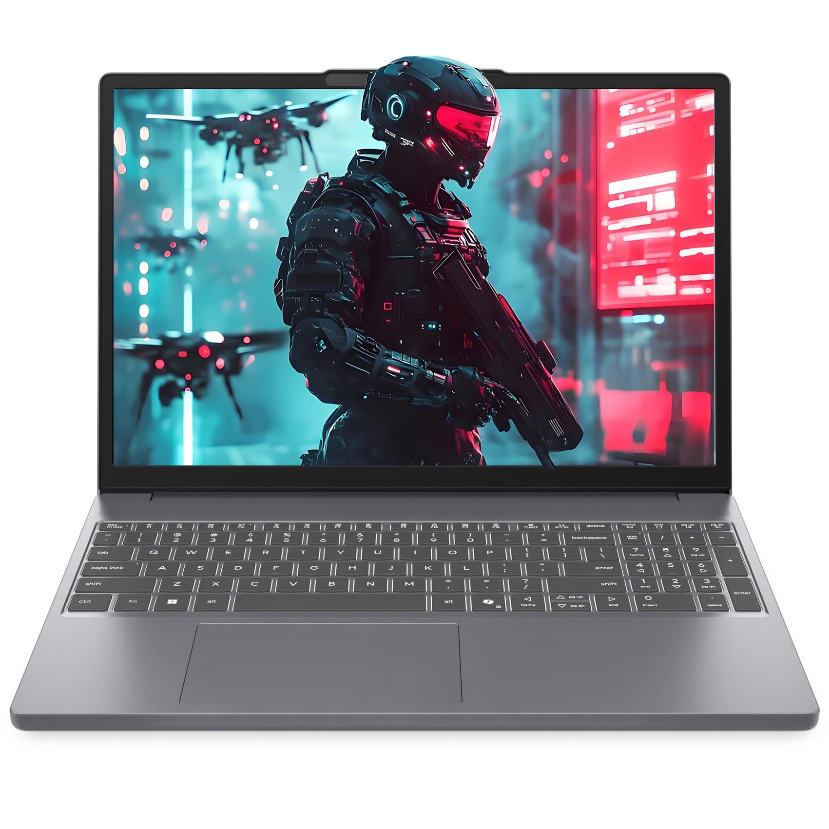 Lenovo 15" Gaming Laptop Computer for Business, AMD Ryzen 5 7535HS, FHD+ Display, 40GB DDR5 RAM, 1TB PCIe SSD, WiFi 6, Bluetooth 5.3, HDMI, Luna Grey, Windows 11 Home Image