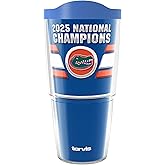 Tervis Florida Gators - 2025 NCAA Men's Basketball National Champions Made in USA Double Walled Insulated Tumbler Travel Cup Keeps Drinks Cold & Hot, 24oz, Classic