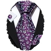 Barry.Wang Ties for Men Silk Tie Sets Polka Dot Woven Necktie Pocket Square Cufflinks Business Wedding