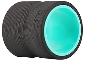 YOGI GRIPS Back Roller Wheel- Foam Padded Back Stretcher Wheel with Center Spine Cradle- Yoga Wheel for Back Pain & Stretching- Comfy Deep Tissue Massage Roller for Back (Extra Small)