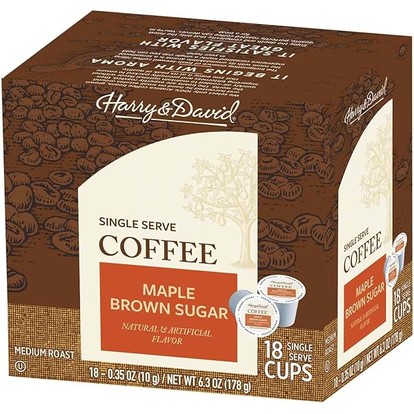 Harry & David Vanilla Creme Brûlée Ground Coffee - Single Serve Cups 18 Count Box