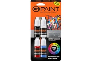 G-Paint Bike Paint 4-Pack Black, White, Red & Cyan