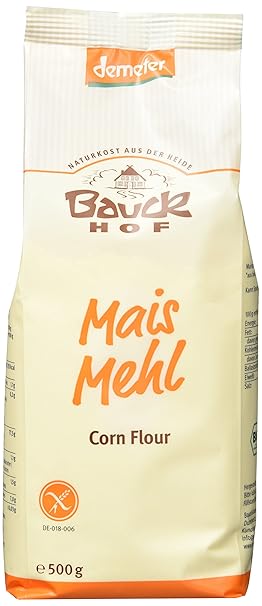 Bauckhof Maismehl, 6er Pack (6 x 500 g Tüte) - Bio
