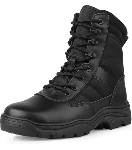 Amazon.com: Mil-Tec Brown Tactical Army Boot with YKK Side Zipper