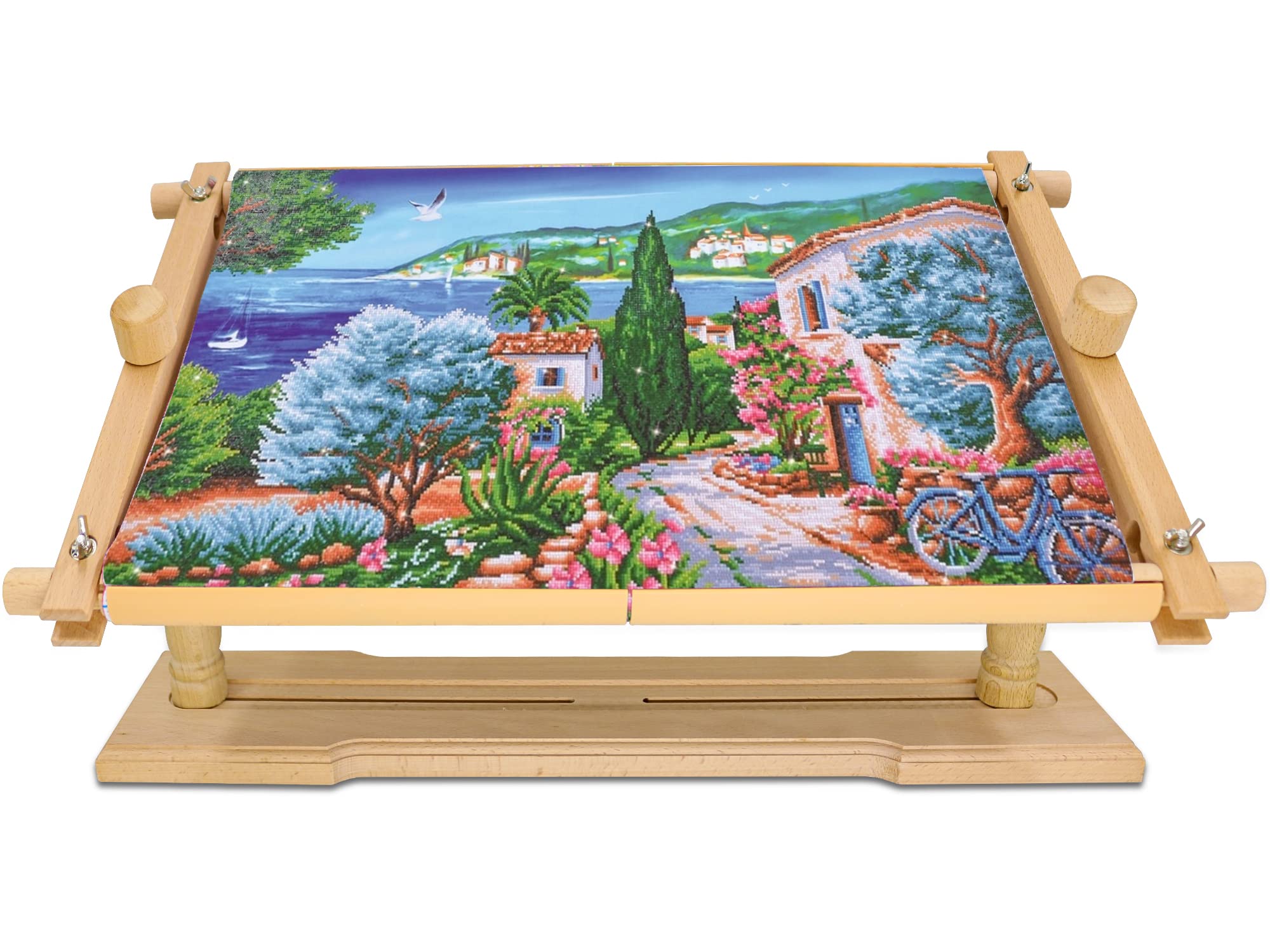 Rotated Embroidery Frame Stand - Adjustable Cross