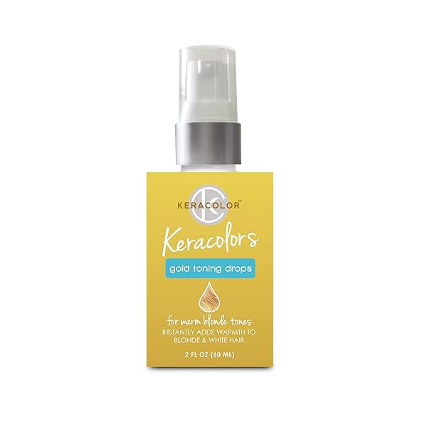 KERACOLOR TONING DROPS, GOLD, 2 FL OZ