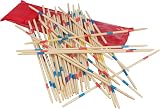 HENBRANDT 41pcs Mikado Sticks Traditional Family Game Wooden Toy Set view 3