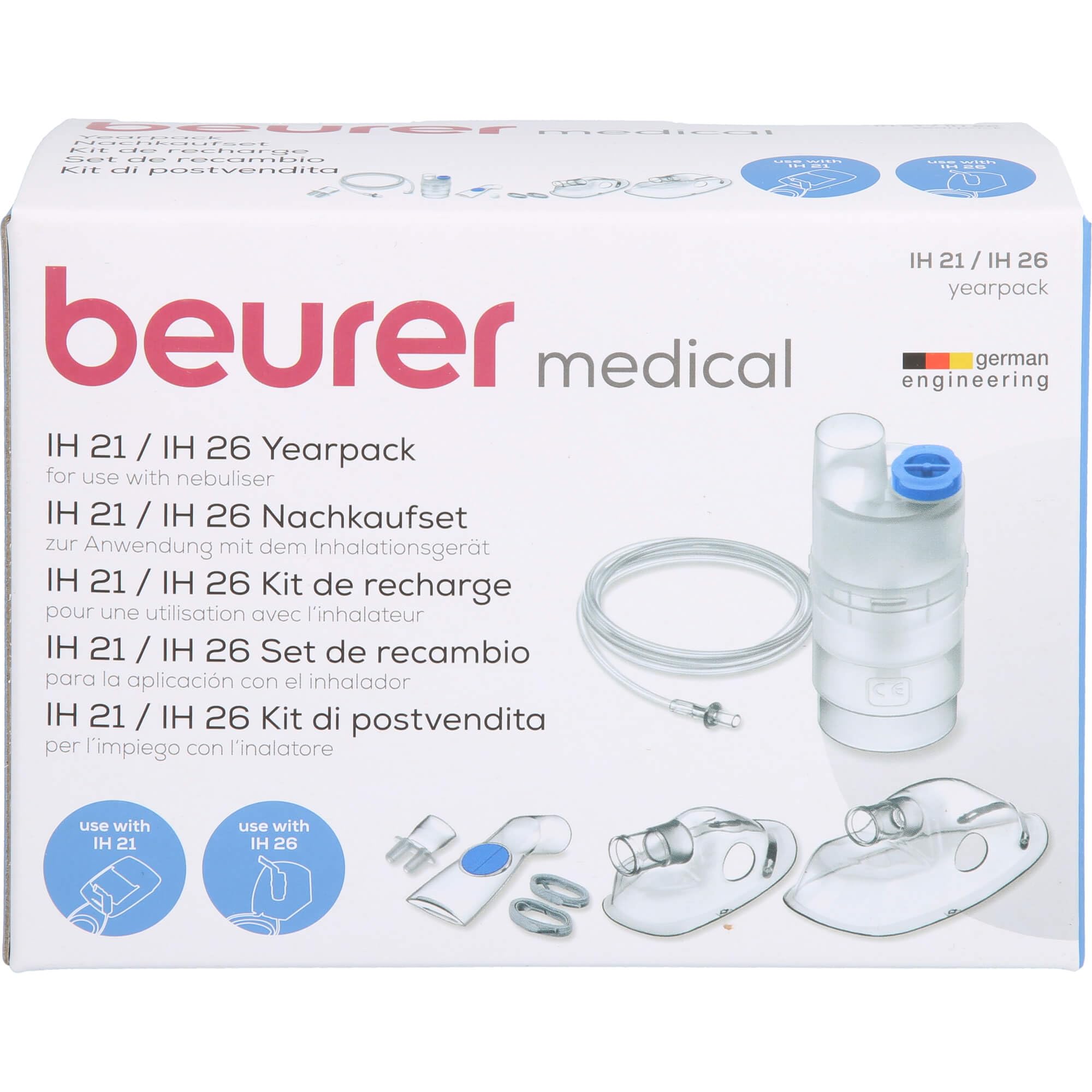Beurer Nebuliser Accessory Pack Compatible With The IH26 And IH21, Replacement Masks and Accessories