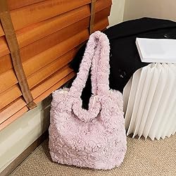 Plush Underarm Bag Ladies Fluffy Shoulder Bag Women