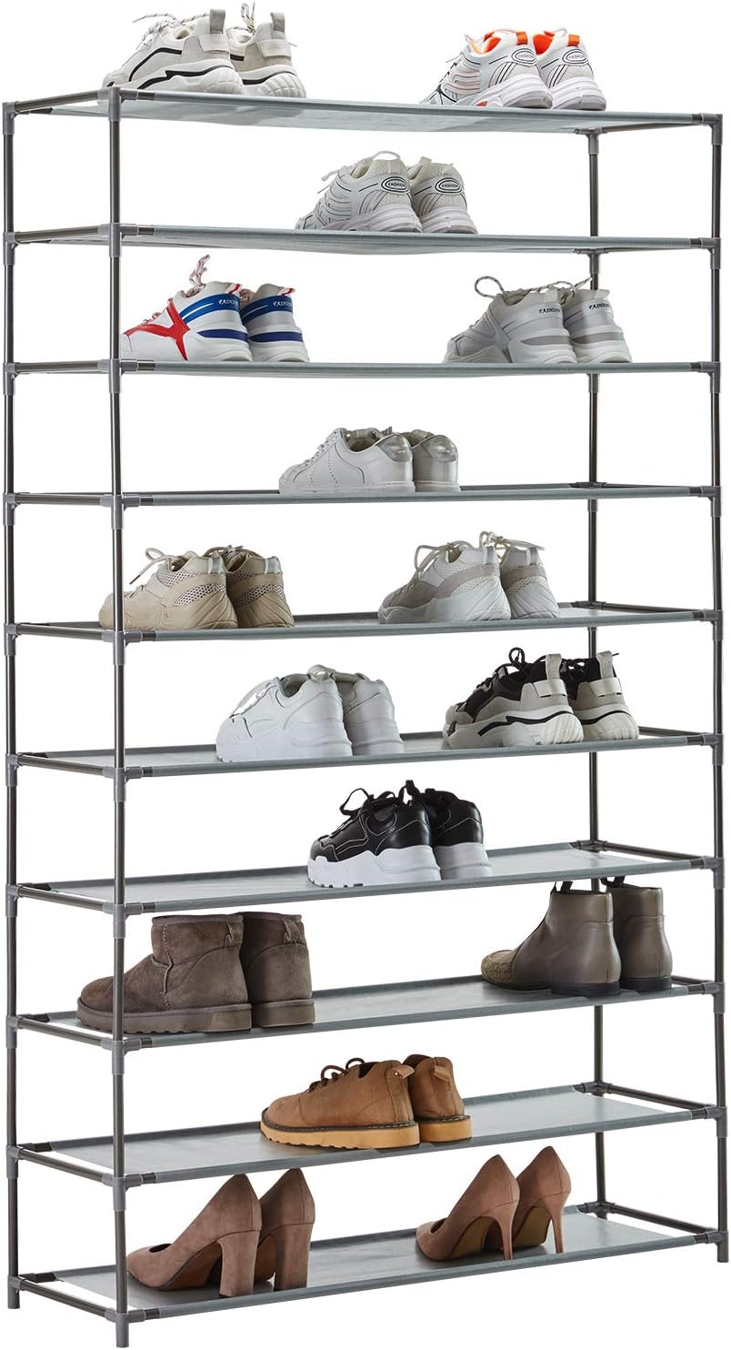 Best 10 Tier 50 Pairs Shoe Rack Storage Organizer