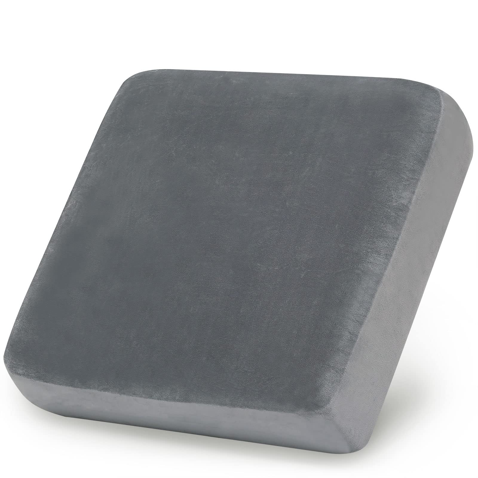 Photo 1 of hyha Velvet Couch Cushion Covers, Soft Sofa Seat Covers for sectional Cushion Couch Washable, Magic Sofa Slipcover with Elastic Bottom, Non-Slip Furniture Protector for Pets, Kid(Small, Grey)