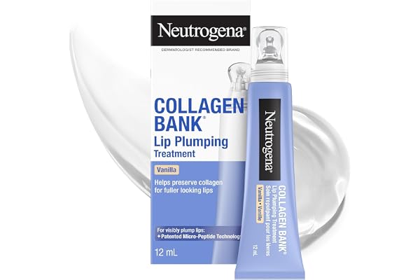 Neutrogena Collagen Bank Lip Plumping Treatment (Vanilla), Volumizing Technology, helps increase the look of lip fullness, 14