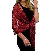 ShineGlitz Shawls and Wraps for Evening Dresses, Metallic Glitter Shawls for Women, Sparkling Wedding Giving Shawl Gift